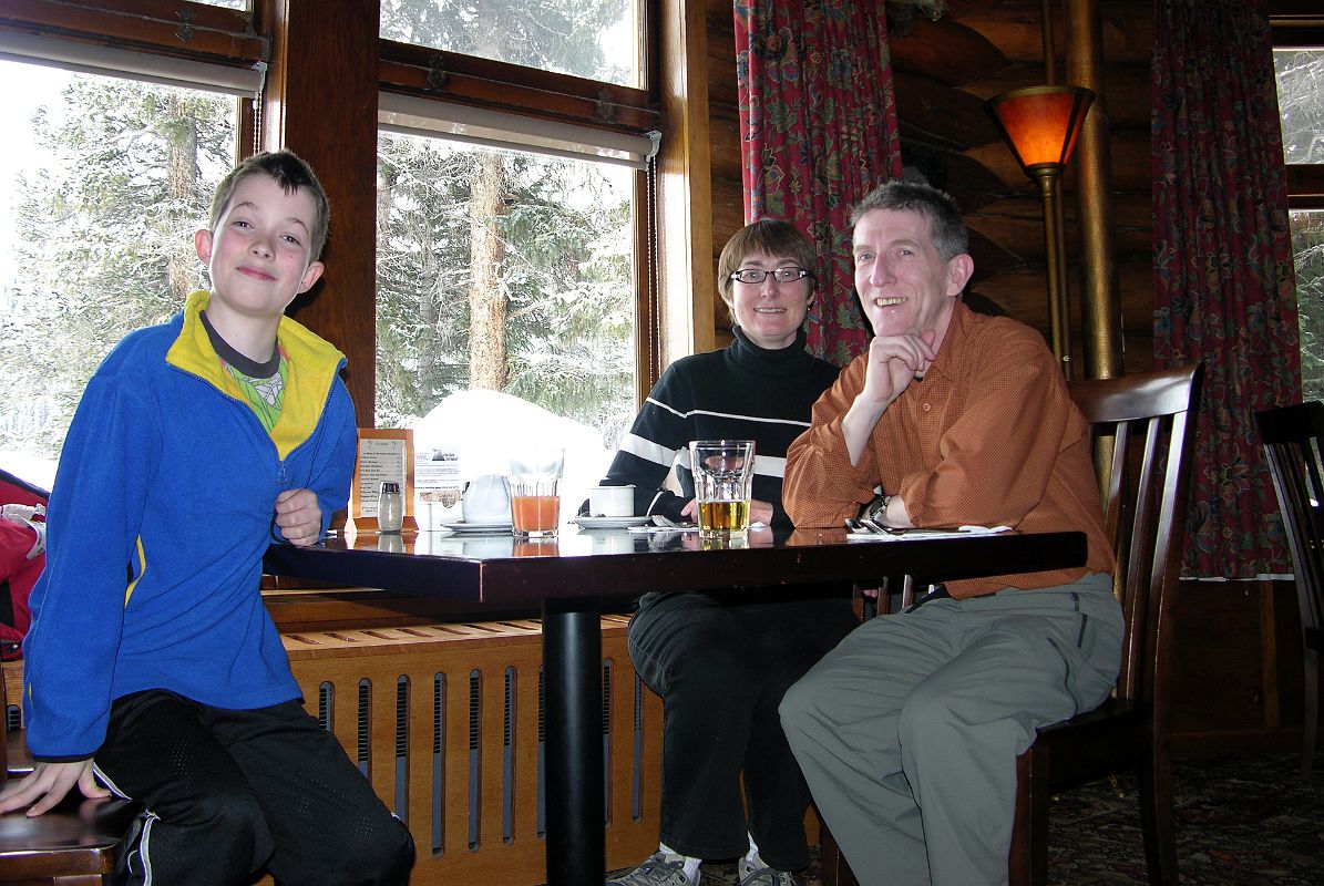 47 Peter Ryan, Charlotte Ryan, Jerome Ryan At Num-Ti-Jah Lodge Next To Bow Lake On Icefields Parkway